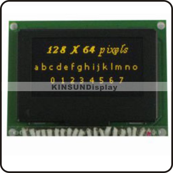 1.54 inch 12864 OLED display module yellow on black